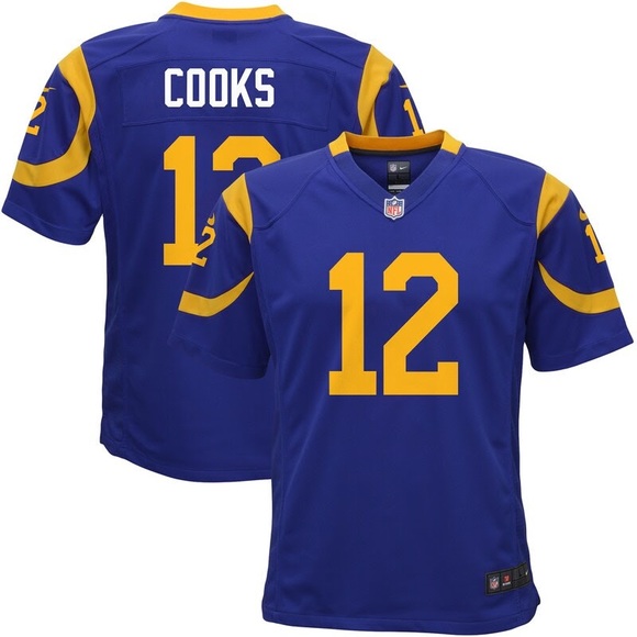 Nike Other - NWT Nike Brandin Cooks St. Louis Rams #12 Blue Throwback NFL Jersey Youth XL